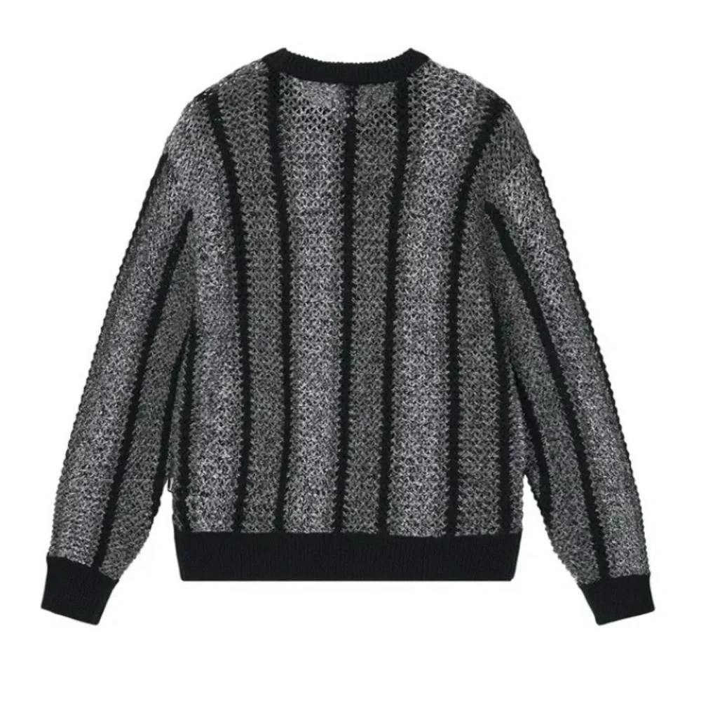 Stussy Baja Loose Gauge Sweater 'Black' Size‎ XL